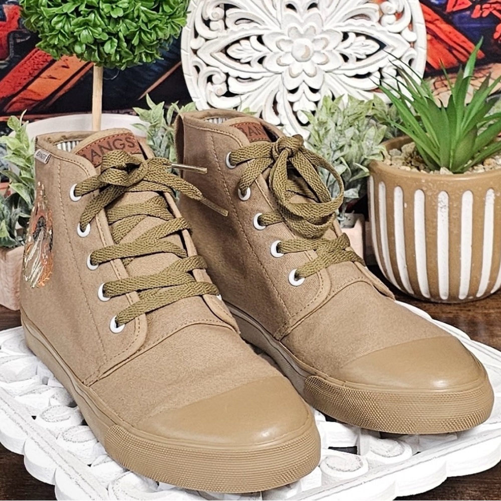 BANGS | MUSHROOM MEADOW VEGAN CANVAS HIGH-TOPS - Picture 4 of 14